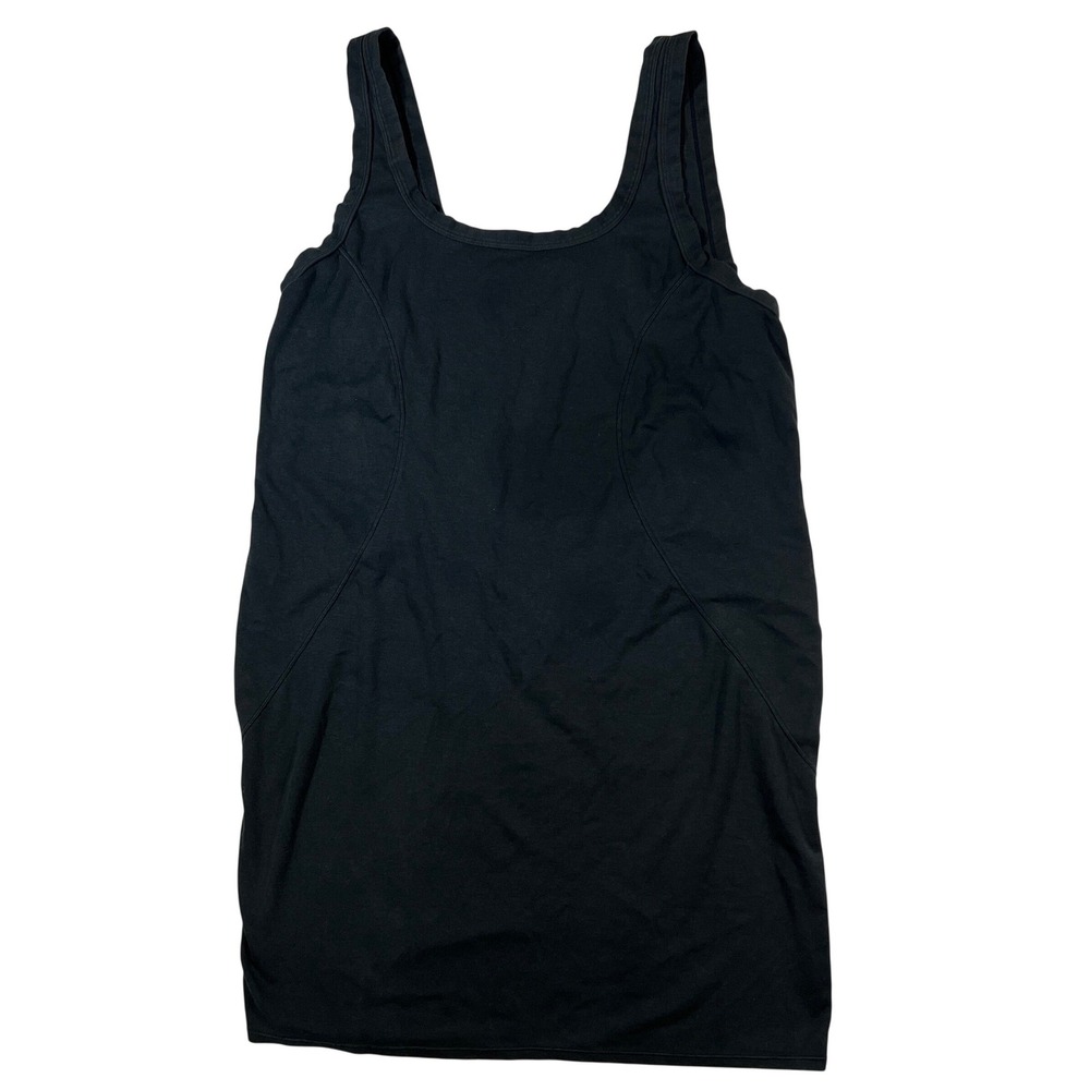 Yitty Tank Top Women 4X Black Athletic Scoop Neck Longline Activewear Sleeveless